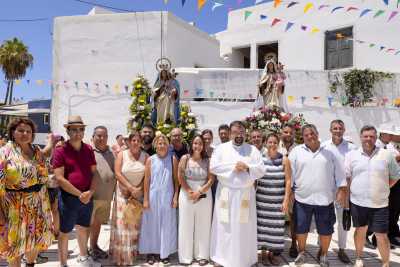 Arguineguín y Playa de Mogán reafirman su hermandad con el emotivo encuentro de las Vírgenes del Carmen