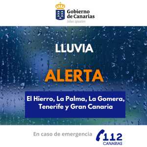 El Gobierno actualiza la situación y mantiene la alerta por lluvia en islas occidentales y Gran Canaria