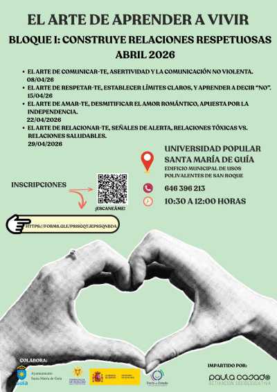 El ciclo de talleres del ‘Arte de aprender a vivir’ ofrece herramientas para establecer límites y fomentar el respeto