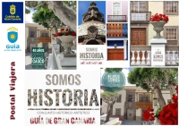 ‘La Postal Viajera’ con los rincones y edificios emblemáticos del casco histórico de Guía alcanza ya los 200 ejemplares enviados a distintas partes del mundo