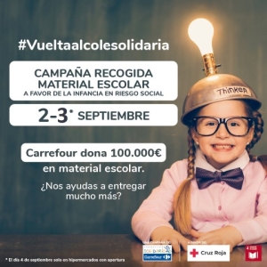 Fundación Solidaridad Carrefour y Cruz Roja promueven la ‘Vuelta al Cole Solidaria 2022’ a favor de la infancia en situación de vulnerabilidad social en Canarias