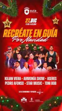 Armonía Show, Aseres y Kilian Viera, este sábado en el espectáculo musical ‘Recréate en Guía’