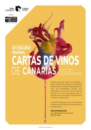 Convocado el XX Concurso Regional de “Cartas de Vinos de Canarias” para Hostelería, Restauración y Tiendas Especializadas