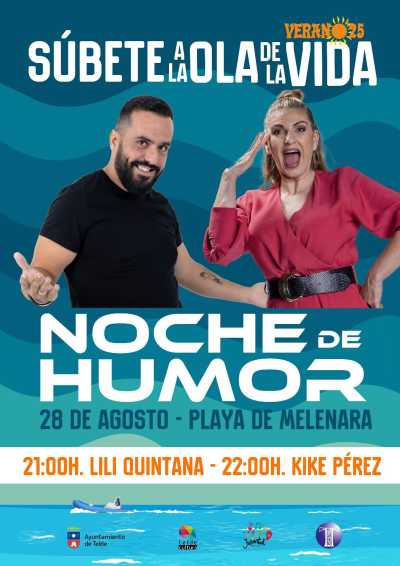 ‘Subéte a la ola de la vida’ inunda Melenara de risas con Lili Quintana y Kike Pérez