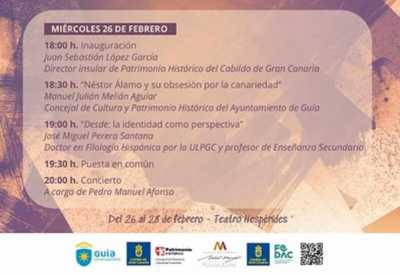 Guía de Gran Canaria inaugura mañana miércoles las primeras ‘Jornadas Identidades Culturales Néstor Álamo’