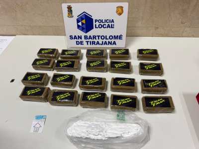 La Policía Local de SBT interviene más de 2 kilos de droga en un control preventivo