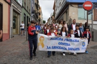 Los CEIP Nicolás Aguiar y Miguel Santiago celebraron esta mañana una marcha solidaria contra la leucemia infantil