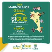 Marmolejos celebra este lunes 4 de mayo la vigésima asamblea del proceso ‘Contigo, Gáldar Sigue Avanzando’