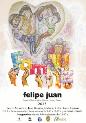 El Teatro Juan Ramón Jiménez presenta la exposición ‘Familuz’ del artista Felipe Juan