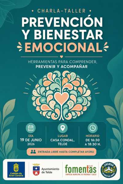 Telde impulsa una charla-taller sobre prevención y bienestar emocional en Jinámar