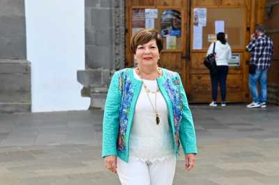 Celeste Aguilar Estévez, pregonera de las fiestas de San Juan Bautista, patrón de Telde