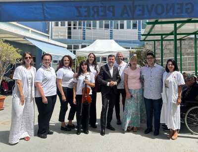 La Residencia Genoveva Pérez y Centro de Día y el Club de Mayores disfrutan del concierto del cuarteto Theros y la soprano Silvia Pileño