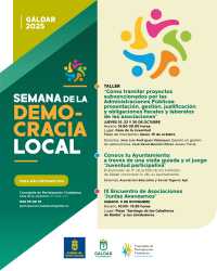 Abierto el plazo de inscripción para un taller dirigido a las asociaciones y entidades ciudadanas