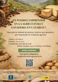 El Mercado de Guía acoge una Jornada con jóvenes agricultores para dar visibilidad a las oportunidades de emprendimiento dentro del sector agrario