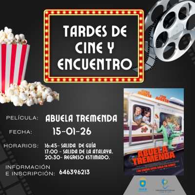 Las “Tardes de Cine y Encuentro” de este 2026 arrancan este jueves con la película ‘Abuela Tremenda’