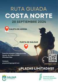 Abiertas las inscripciones para realizar una ruta guiada por la costa entre Caleta de Arriba y La Punta de Gáldar