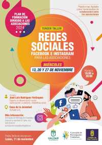 El Plan de Formación dirigido a las Asociaciones Vecinales para este año finaliza con el taller &#039;Redes sociales: Facebook e Instagram para las asociaciones&#039;