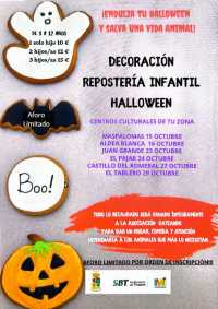 San Bartolomé de Tirajana ofrece un taller infantil de dulcería de Halloween para concienciar sobre la tenencia responsable de mascotas