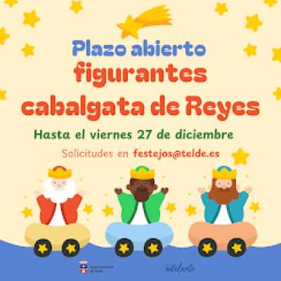 El Ayuntamiento de Telde abre el plazo para participar como figurante en la cabalgata de los Reyes Magos