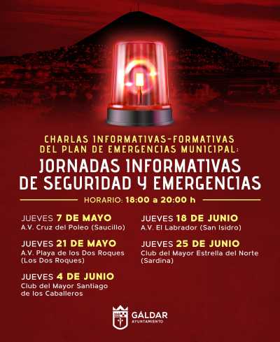 Gáldar impulsa un ciclo de jornadas sobre seguridad y emergencias para acercar el Plan Municipal a la ciudadanía