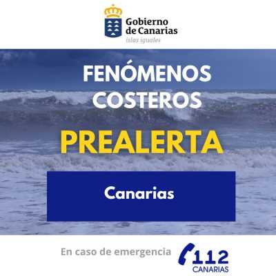 El Gobierno de Canarias actualiza la situación y pasa a prealerta por fenómenos costeros en todas las islas