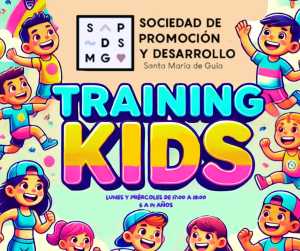 La Sociedad de Promoción y Desarrollo Santa María de Guía ofrece Training Kids para niños y adolescentes