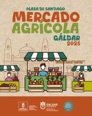 El Mercado Agrícola de Gáldar vuelve este domingo enmarcado en el espíritu navideño y la Semana de las Flores