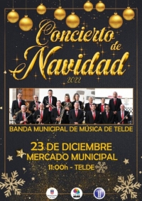 La Banda de Música ofrecerá este viernes un concierto de Navidad en el Mercado Municipal de Telde