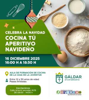 Gáldar ofrece el taller ‘Cocina tu aperitivo navideño’