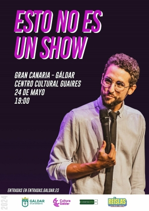 El cómico Galder Varas llega al Guaires con su espectáculo &#039;Esto no es un show&#039;