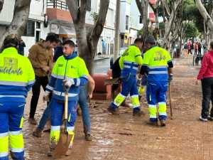 Telde agradece a los cuerpos de seguridad, trabajadores municipales y voluntarios su labor para recuperar la normalidad tras las lluvias