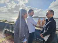 El alcalde de Telde visita la playa Ojos de Garza para evaluar mejoras