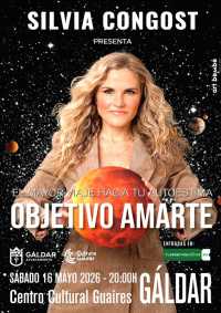 Silvia Congost presenta en Gáldar ‘Objetivo amarte’, un viaje transformador hacia la autoestima