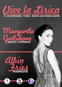 La mezzosoprano Margarita Gritskova ofrece este miércoles un concierto en la ermita de San Pedro Mártir