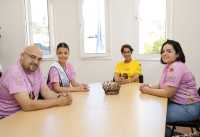 Onalia Bueno recibe a la candidata moganera a Reina del Carnaval de  Las Palmas de Gran Canaria