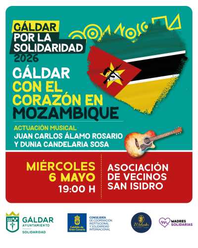 Gáldar organiza una gala solidaria en San Isidro para recaudar fondos para escuelas en Mozambique