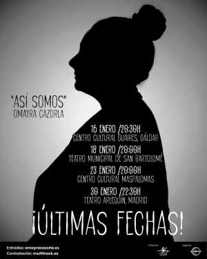 Omayra Cazorla inicia 2026 sobre los escenarios con el cierre de su gira Así somos