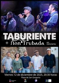Taburiente y Non Trubada inundan de magia la plaza de San Gregorio con un concierto navideño este viernes