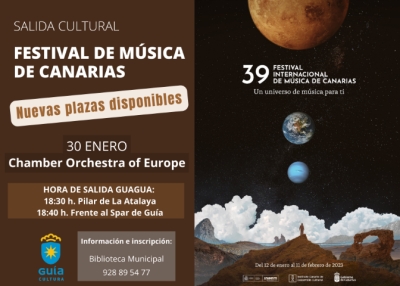 Nuevas plazas disponibles para la salida cultural al Concierto de la Chamber Orchestra of Europe en el Auditorio Alfredo Kraus