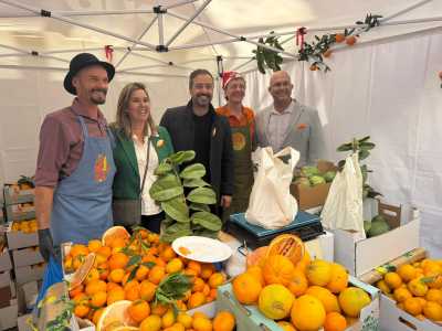 David Rodríguez, de la Finca Don Tomás, primer premio de la Cata de Naranjas de Telde 2025