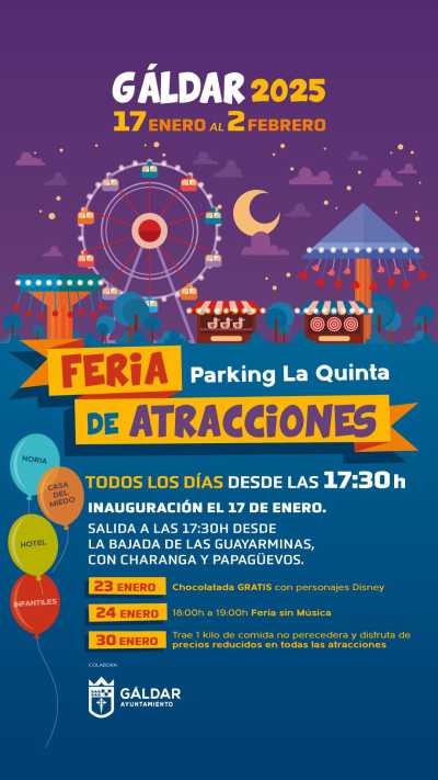 La Quinta acogerá la Feria de Atracciones del 17 de enero al 2 de febrero