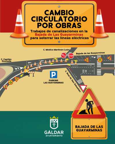 Comienza este martes la obra para el soterramiento del cableado junto al Aparcamiento Las Guayarminas