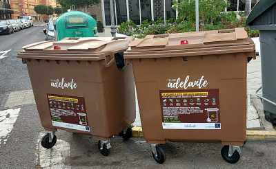 Telde recicla más de seis toneladas de residuos orgánicos a través del contenedor marrón