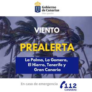 El Gobierno de Canarias declara la prealerta por viento en las islas occidentales y Gran Canaria