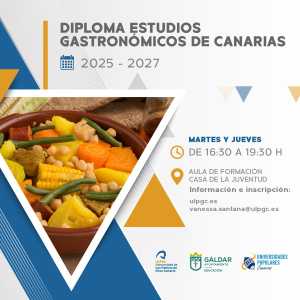 Abiertas las inscripciones para el Diploma de Estudios Gastronómicos Canarios de la ULPGC