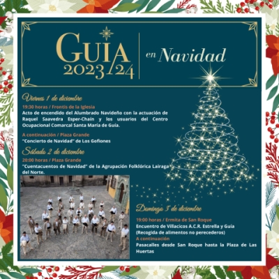 Guía da la bienvenida a la Navidad este  viernes con el Encendido Navideño y el concierto de Los Gofiones