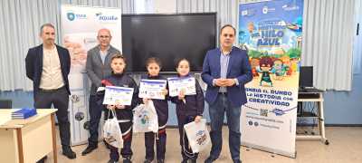 Gurene Díaz, del CEIP Nicolas Aguiar, ganadora nacional del Concurso Digital de Aqualia sobre el cuidado del agua y la Tierra