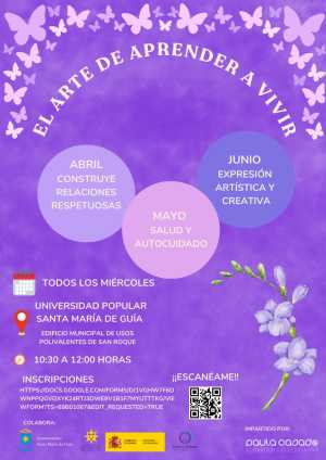 La Concejalía de Igualdad pone en marcha el programa ‘El arte de aprender a vivir’ para fomentar el bienestar emocional y las relaciones saludables