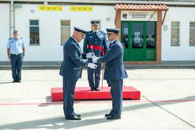 El coronel Carlos Jiménez Andrés toma posesión de su  cargo como jefe de la Base Aérea de Lanzarote