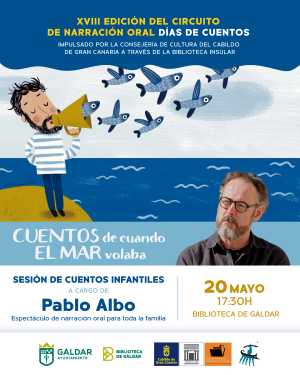 Pablo Albo presenta &#039;Cuentos de cuando la mar volaba&#039; en la Biblioteca de Gáldar